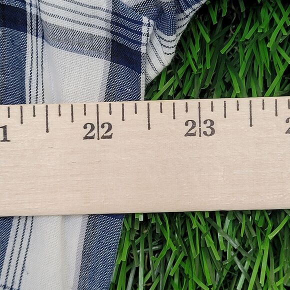 Vintage LEE Snap Button Shirt Large 22x29 Blue - Picture 8 of 14